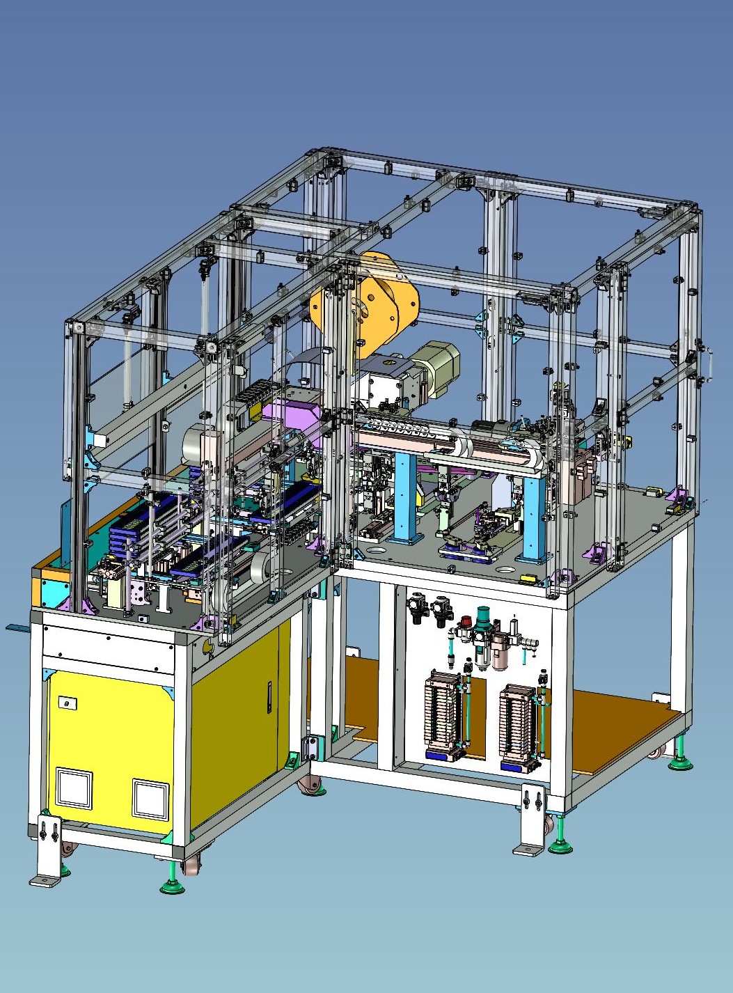 3D事例　電線皮むきカシメ装置_1